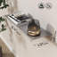Tablette flottante murale - présentoir en métal robuste pour salle de bain, cuisine, bureau - sans installation de perceuse, solution de rangement peu encombrante-1698475463