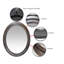 Victorian Oval Plastic Wall Mirror 30 Inches-30653210