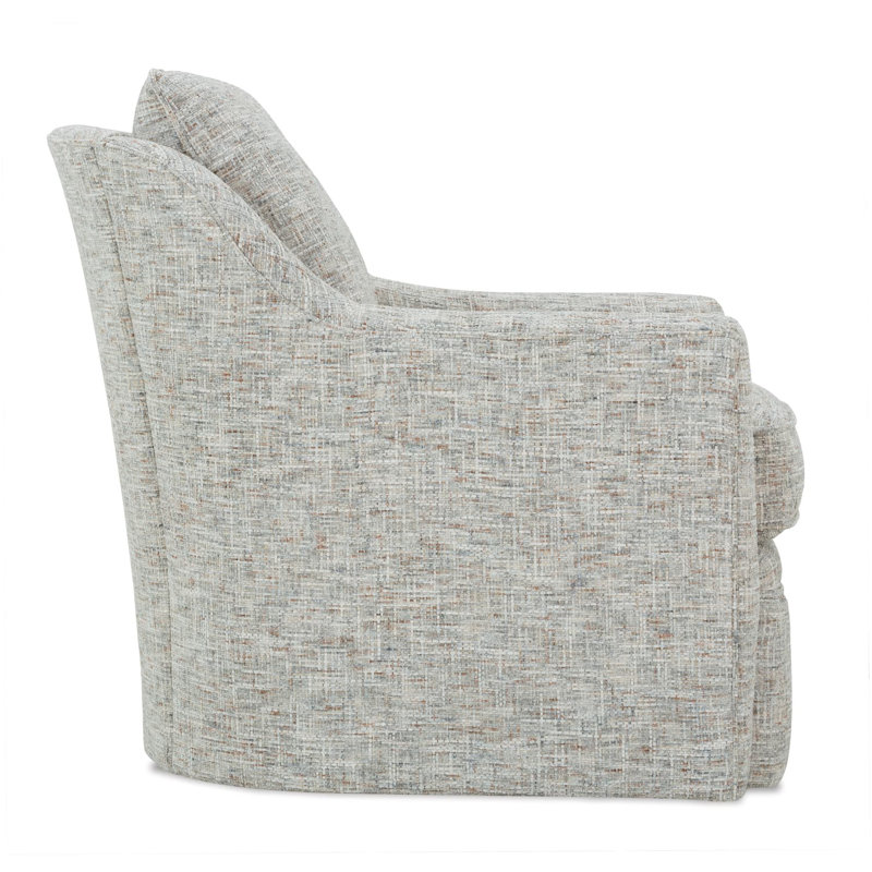 Hollins Swivel Chair, Gray Polyester