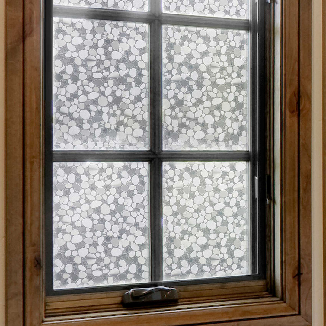 Static Cling Window Pebble Decorative Film Privacy Film No Glue needed 19.6" x 78.7" Orren Ellis