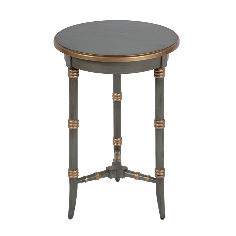 Isla Side Table, Green & Gold
