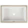 DeerValley 24" x 16" White Ceramic Rectangular Undermount Bathroom Sink with Flat Overflow