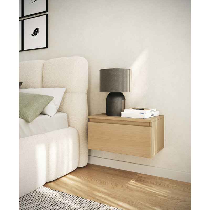 Syvanna 48.4cm W Manufactured Wood Bedside Table