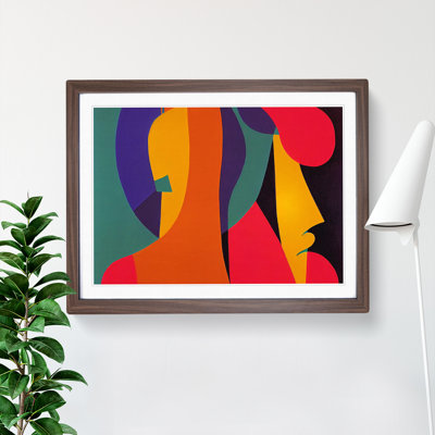 Flowing Modern Abstract 1 Piece Single Picture Frame Painting