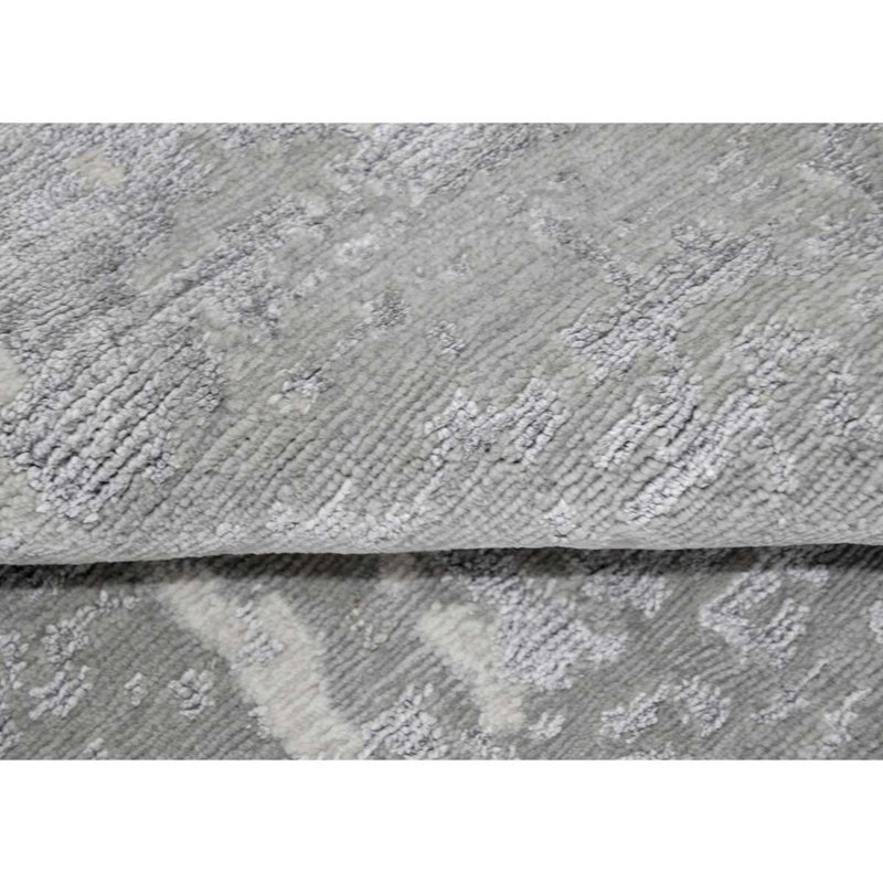 Tapis ivoire et argent noué à la main de haute qualité, Rectangle 2 pi x 3 pi