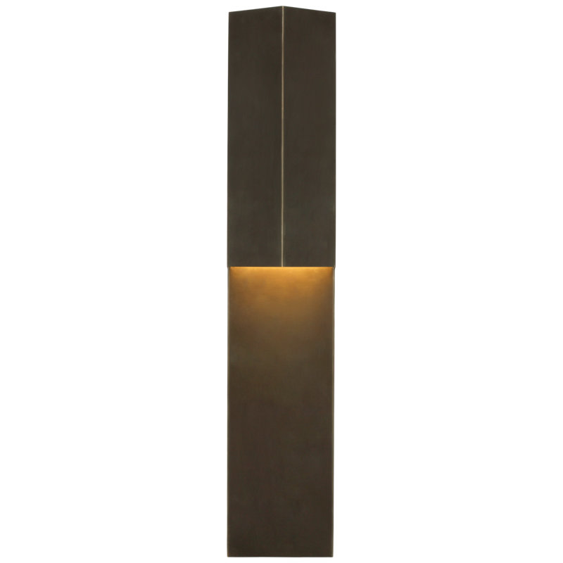 Kelly Wearstler Rega 24" Folded Sconce, Bronze