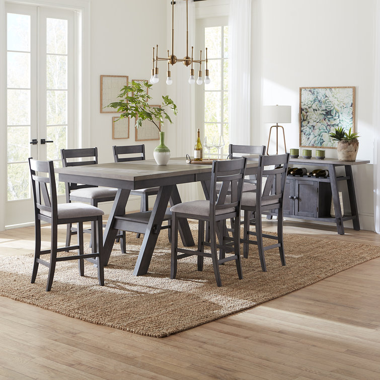 Aljona Counter Height Dining Set w/ Butterfly Leaf