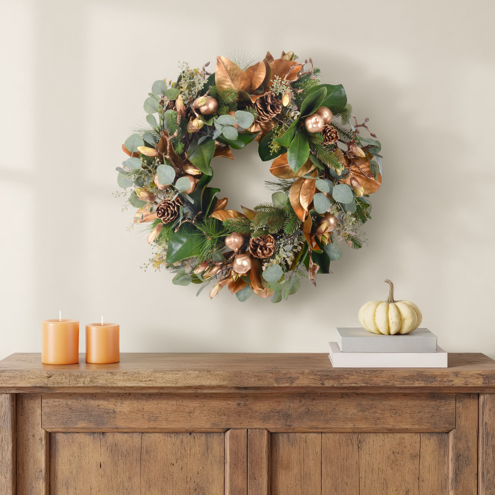 GOLDEN MIX COMBO WREATH