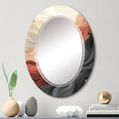 Homeros - Miroir mural moderne ovale