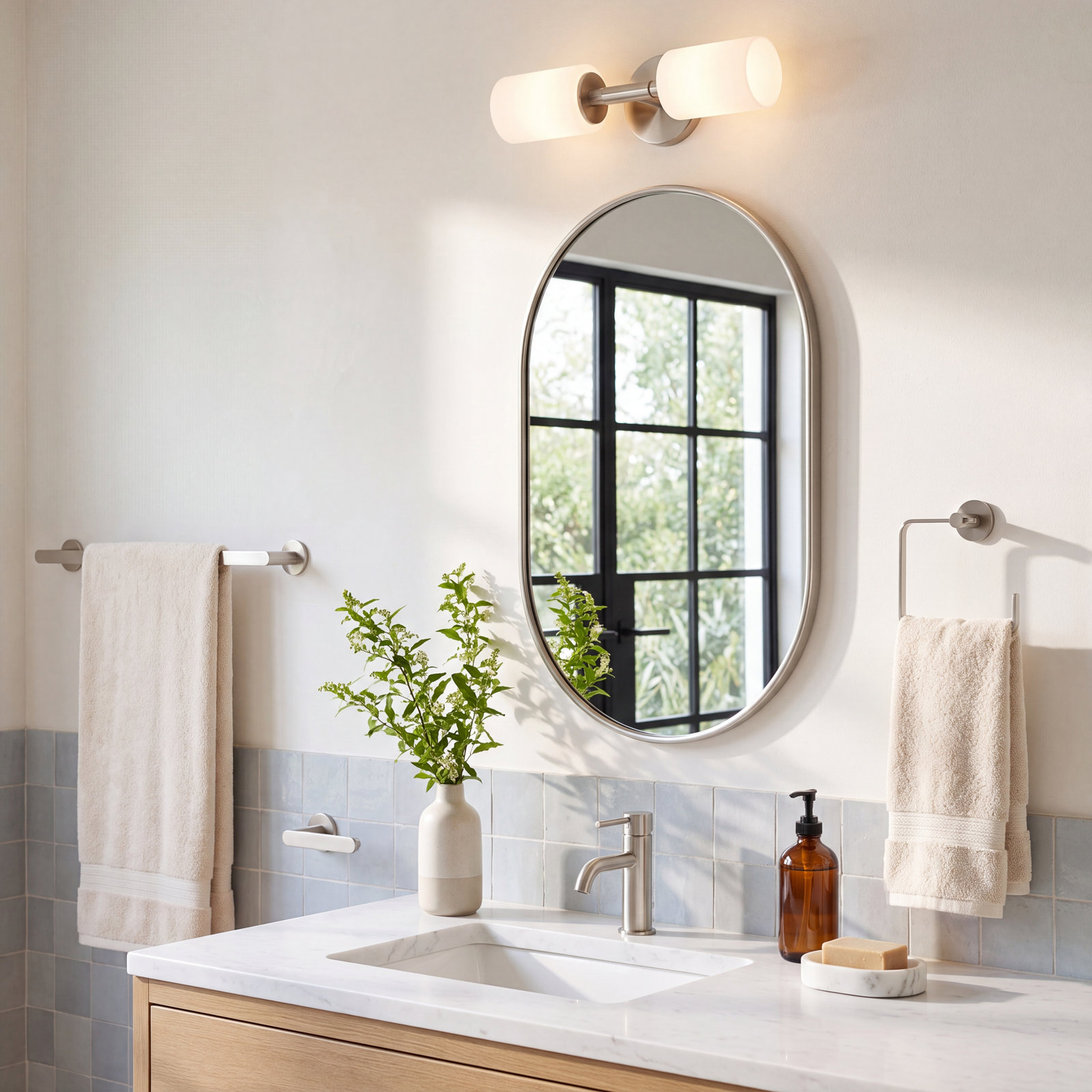 Arden 3-Piece Bathroom Hardware Set, Brushed Nickel