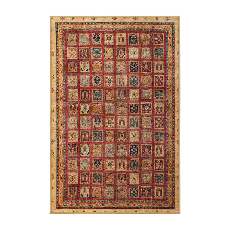 Tapis abstrait 4194, Rectangle 4 pi x 6 pi