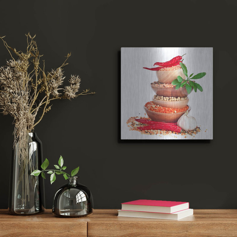 «Spice of Life», art mural en métal, H 12 po x l 12 po