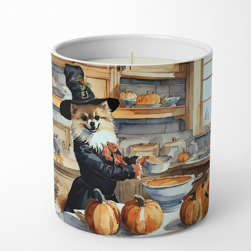 Bougie parfumée Pumpkin Pie avec support en céramique