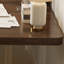 Bureau d'écriture brun noisette + bois massif rectangulaire transparent + acrylique-1755619766-1755619767