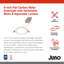 6 ensembles d'éclairage encastré