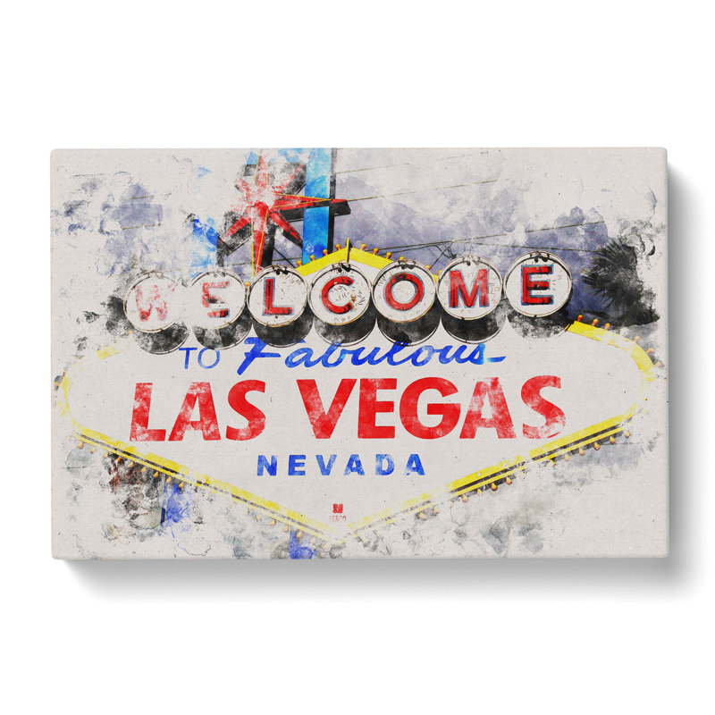 Las Vegas Sign Vol.2 - Wrapped Canvas, 35cm H x 50cm W x 3cm D
