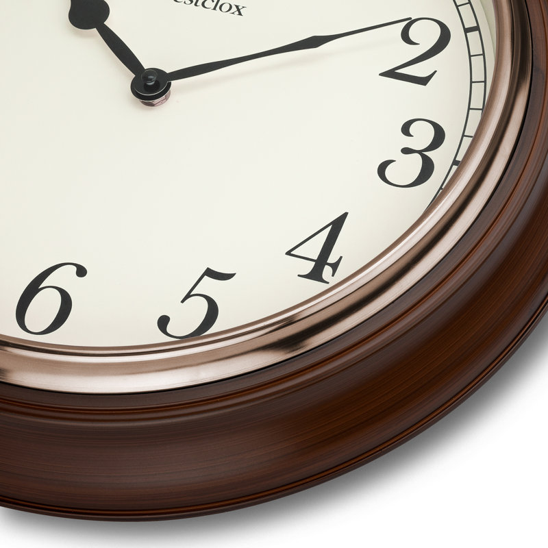 Horloge murale ronde 15,5"