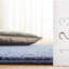 Tapis bleu marine en laine et en coton tissé à la main Amira-695240763