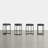 Upholstered Counter Stool with Metal Frame-118574741