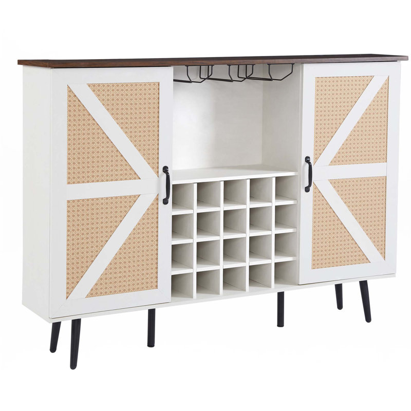 Armoire à vin avec porte-bouteilles