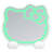 RGB Lighting Hello Kitty Mirror 2.0, App Control LED Makeup Mirror with Wall Mounting for Bedroom Decor