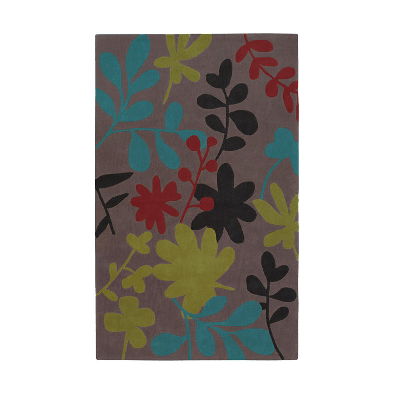 Sameeha Hand Tufted Floral Indoor Rug, Rectangle 2' x 3'