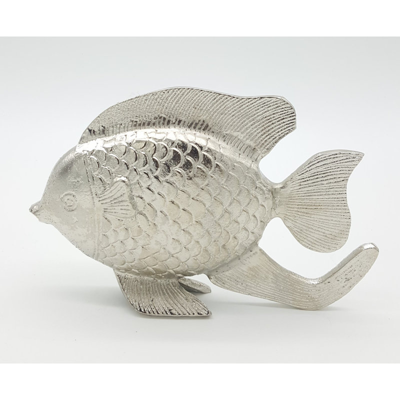 Kahoka Decor Silver Fish Figurine Object