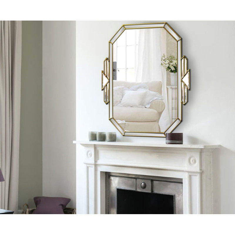 Jaquelin Flat Wall Mirror, Silver