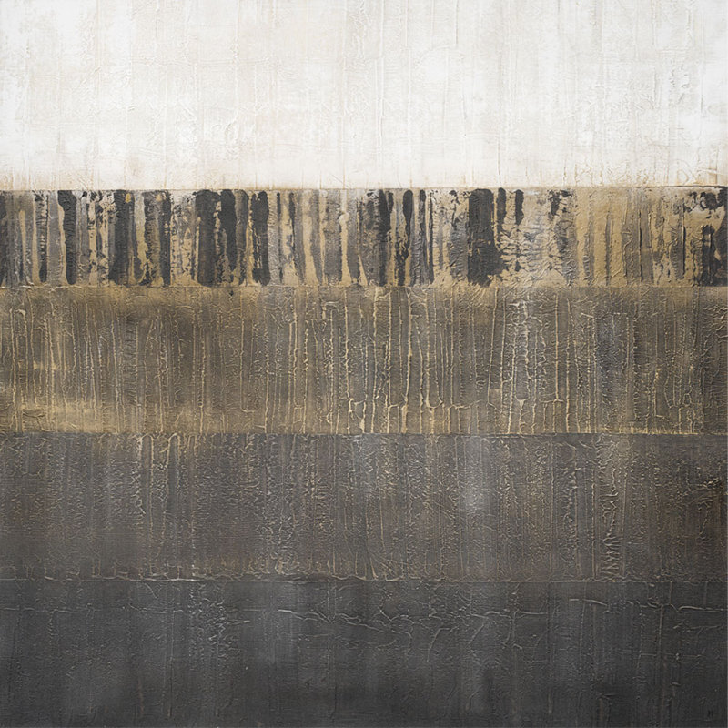 Metallic Shift 2 Painting by Jennifer Hollack Raboin, Stretched Canvas, 30" H x 30" W x 2" D