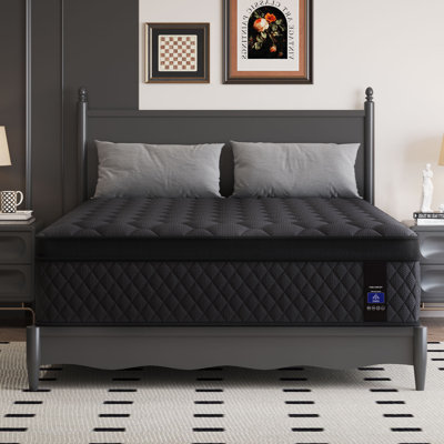 14'' Medium-Firm Hybrid Mattress with Cooling Gel Memory Foam Pocket Springs Bed-in-a-Box