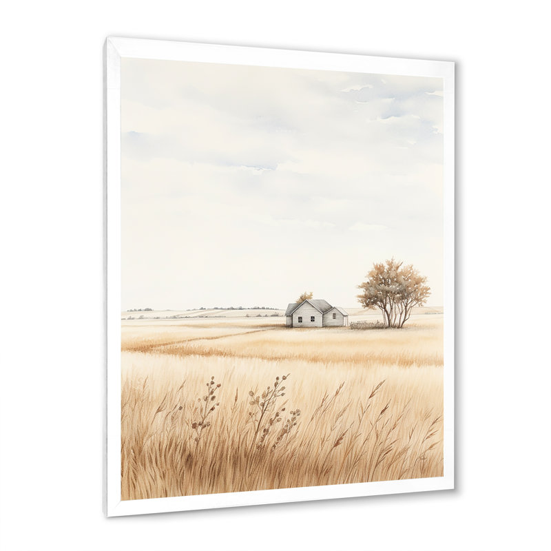 Prairie beauté dévoilée sur toile, H 20 po x l 12 po x P 1 po, Cadre photo blanc