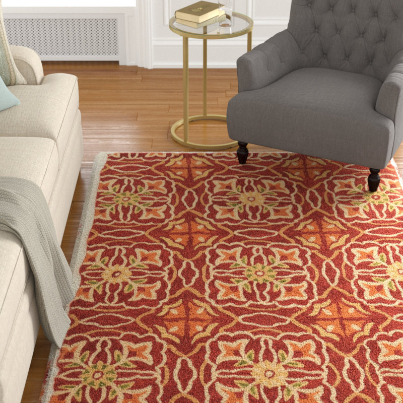 Tapis fabriqué à la main Equelle ivoire et gris, Rectangle 5 pi x 7 pi