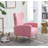 Milana 27" Wide Velvet Wingback Chair-1852795538