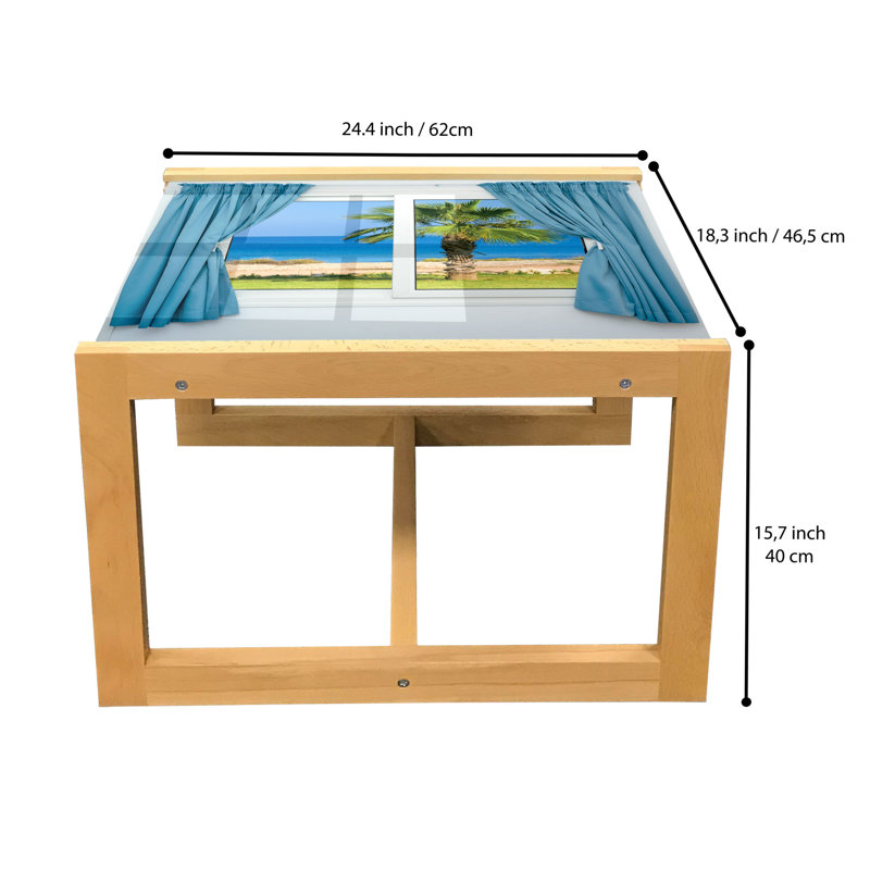 Hedie Sled Coffee Table, 40cm H x 46.5cm W x 62cm D