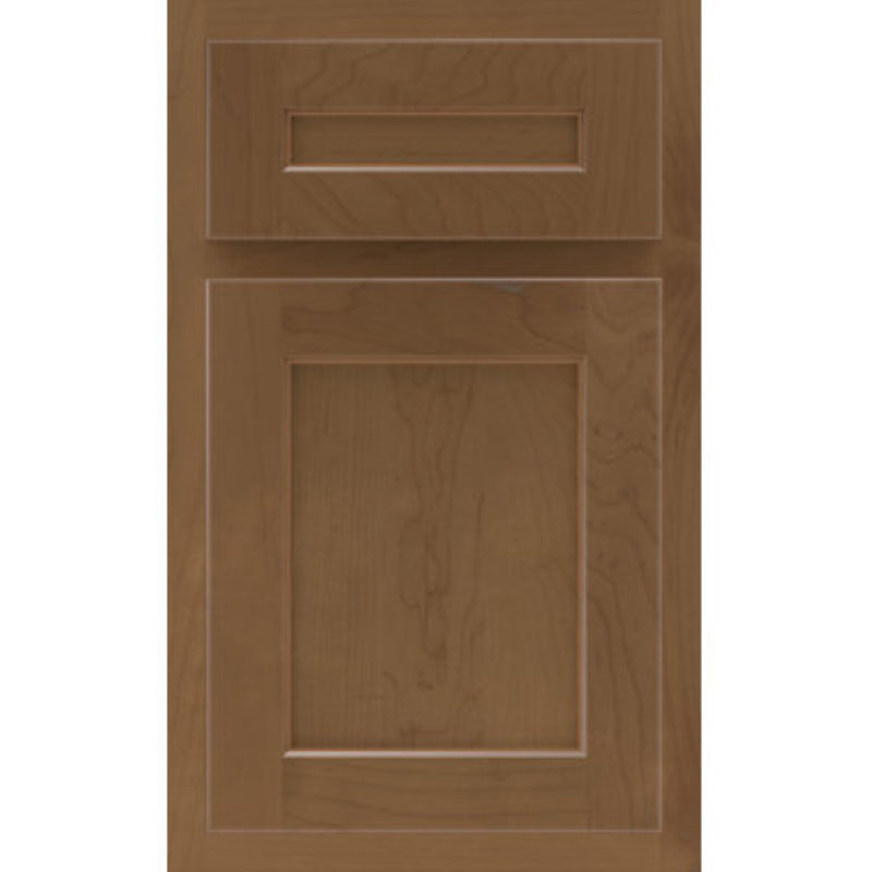 Dwelling Claredon Door Sample, True White w/Stone Glaze, Maple