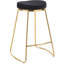 Tabourets de bar modernes de luxe Elburt 26,2 po avec pieds dorés-874330494