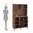 71'' Tall Wine Bar Cabinet With Storage Hutch, Coffee Bar Cabinets With Table Power Outlet & RGB Lights, Wine Cabinet With Wine Glass Holder & Wine Rack-1709662543