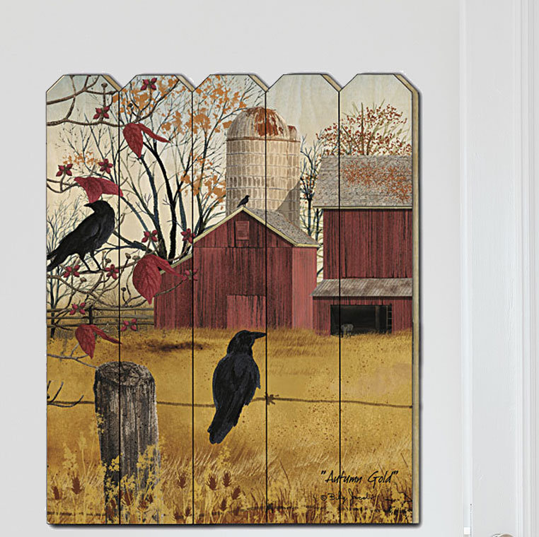 « automne gold », impression sur bois
