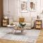Darielle Metal Bedside Table-870347043