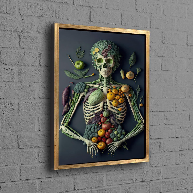 1 Piece Wall Art on Canvas, 100 cm H x 70 cm W, Framed Print without Mat, Gold