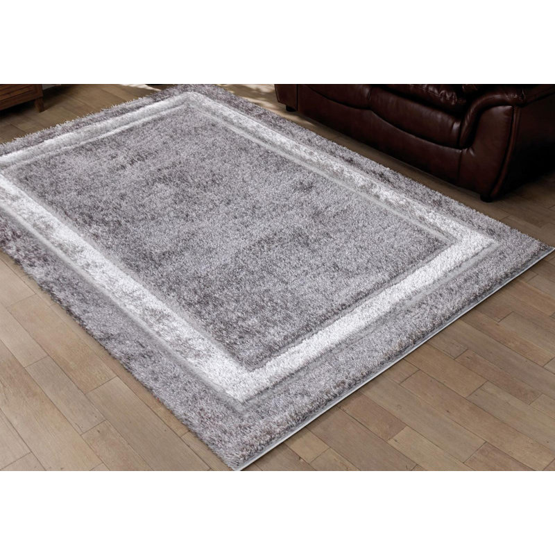 Yorkville Solid Colour Shag Area Rug, Rectangle 160 x 230cm