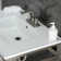 Ceramic Rectangular Console Bathroom Sink with Overflow