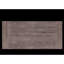 Table de salle à manger grise patinée avec plateau rectangulaire en bois massif et pieds doubles en bois