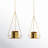 Nika 2 Piece Metal Hanging Planter Set