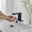 Automatic Sensor Touchless Low Arc Deck Mount Bathroom Sink Faucet With Deck Plate In Matte Black