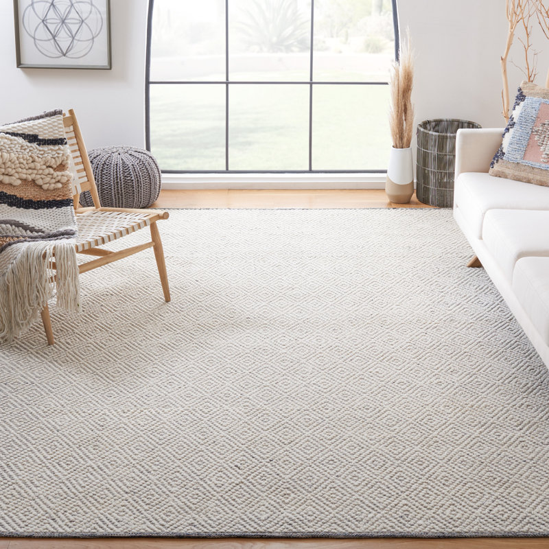 Irish Chain Hand Woven Area Rug, Rectangle 244 x 305 cm