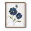 «Blue Poppies», reproduction encadrée - bois massif-491909131-491909121