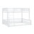 Full XL Over Queen Metal Bunk Bed With Ladder & Safety Guardrails-1699386025
