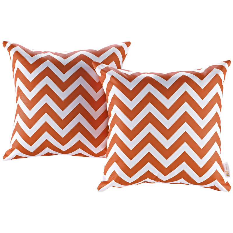 Deux coussins décoratifs pour l'extérieur Modway, Chevrons