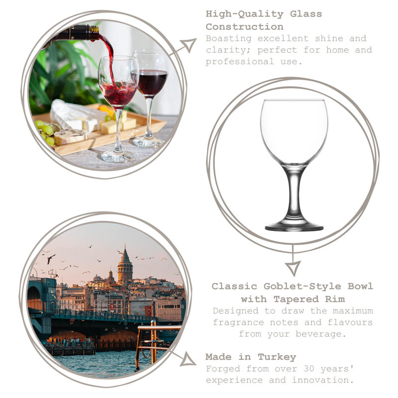 LAV Glass Red Wine Glass Stemware, 260